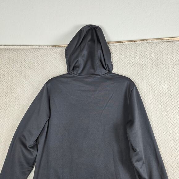 Solaris Gray Full Zip Hoodie Men’s M Lightweight Softshell Jacket with Pockets - Picture 4 of 9